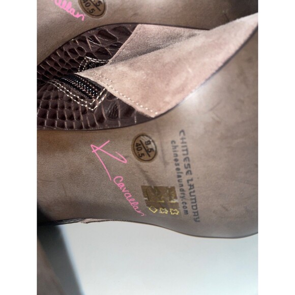 Chinese Laundry Kristin Cavallari Santorini Heeled Ankle Boots size 9.5 Leather - Picture 13 of 13